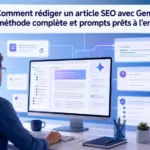 Comment rédiger un article SEO avec Gemini : méthode complète et prompts prêts à l’emploi 14 Utiliser Gemini pour rédiger un article SEO avec Gemini : prompts prêts à l’emploi