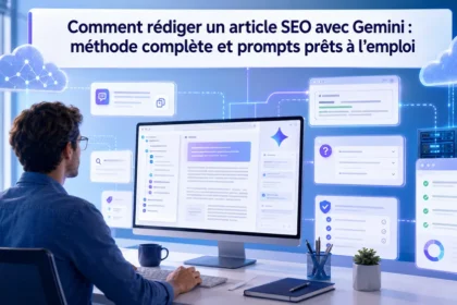 Utiliser Gemini pour rédiger un article SEO avec Gemini : prompts prêts à l’emploi