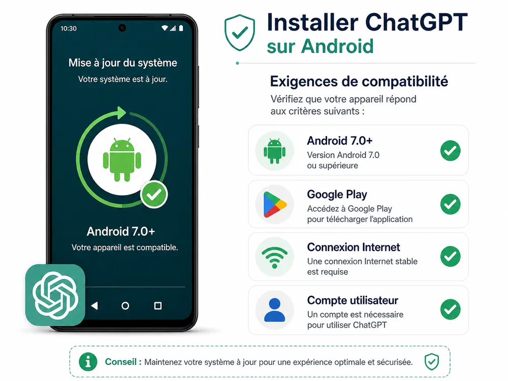 Compatibilité Android et prérequis