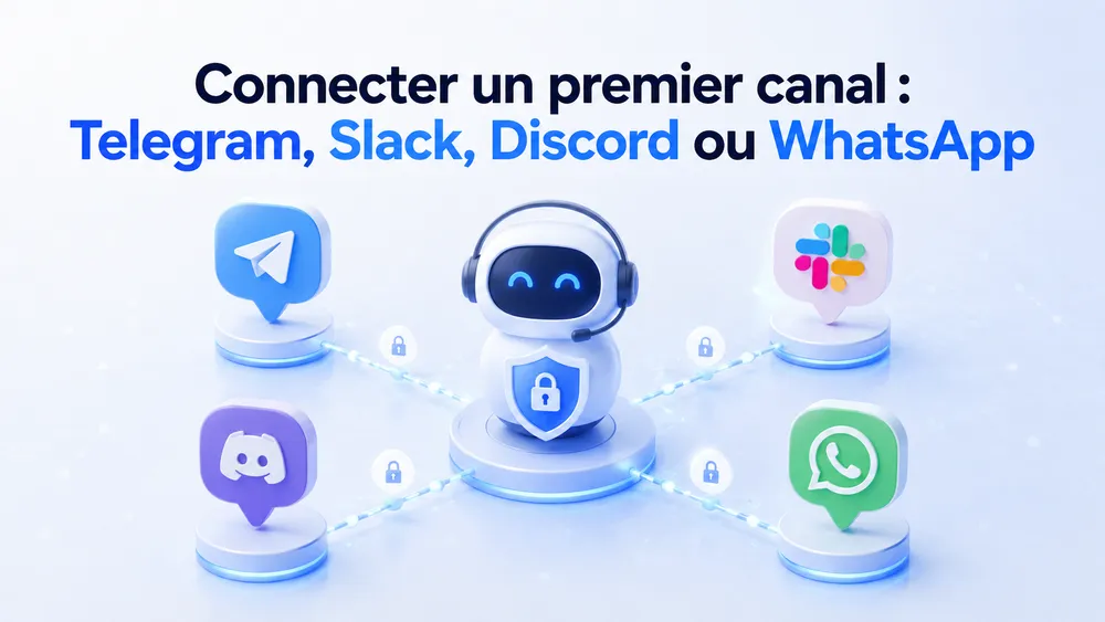 Connecter un premier canal : Telegram, Slack, Discord ou WhatsApp