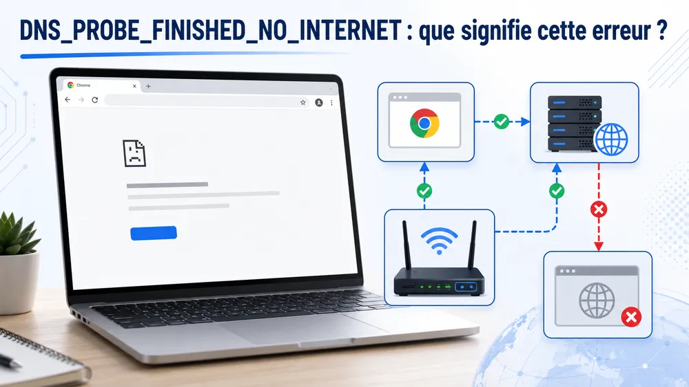 DNS_PROBE_FINISHED_NO_INTERNET : que signifie cette erreur ?