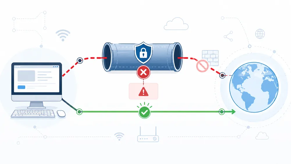 Désactiver temporairement le VPN ou le proxy