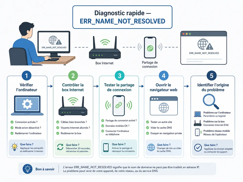 Diagnostic rapide : que faire en premier ?