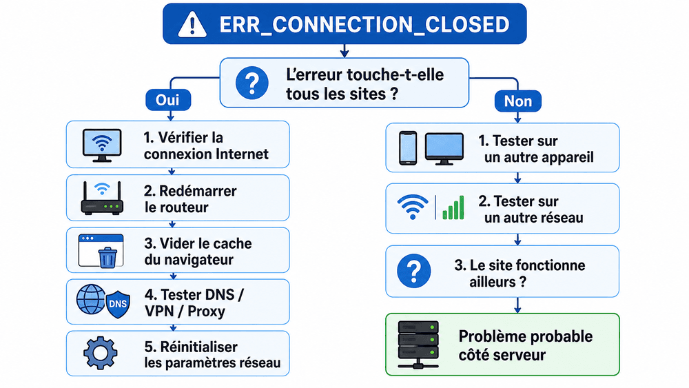 Diagnostic rapide : le problème vient-il de vous ou du site ?