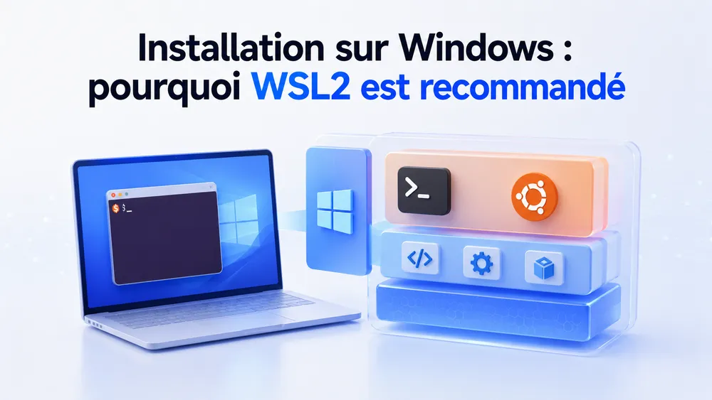 Installation sur Windows : pourquoi WSL2 est recommandé
