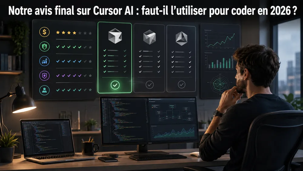 Cursor AI : notre avis complet sur l’éditeur de code IA qui veut remplacer VS Code 12 Notre avis final sur Cursor AI : faut-il l’utiliser pour coder en 2026 ?