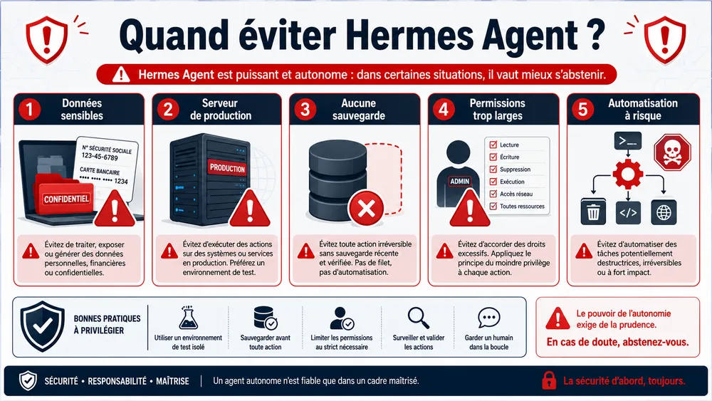 Quand éviter Hermes Agent ?