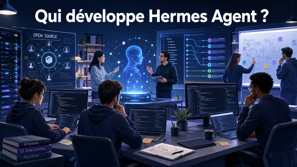 Qui développe Hermes Agent ?