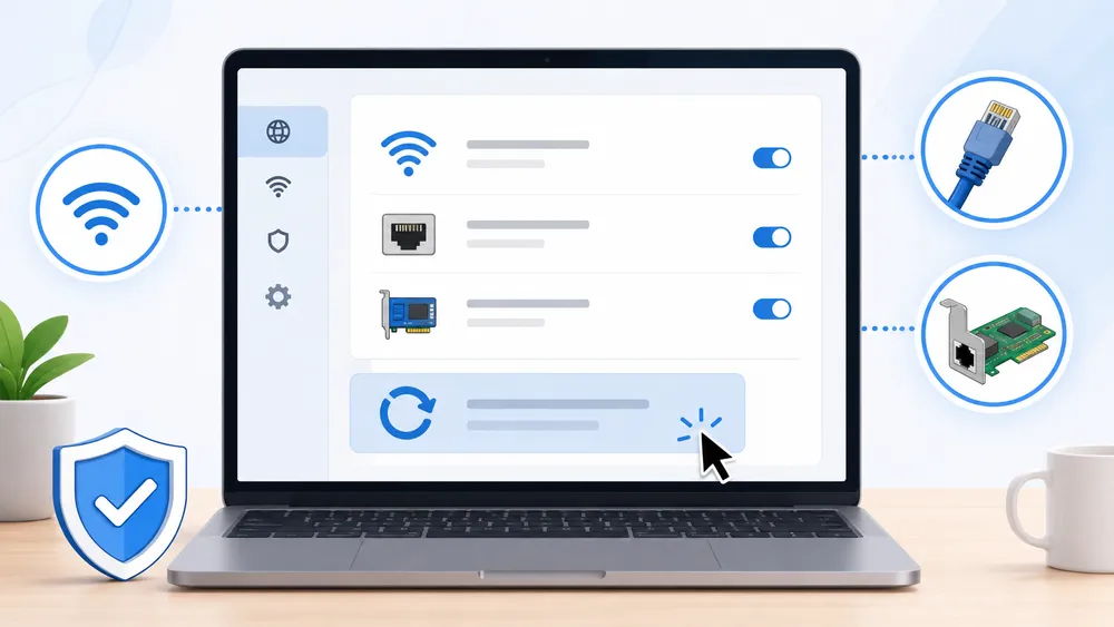Réinitialiser le réseau sur Windows