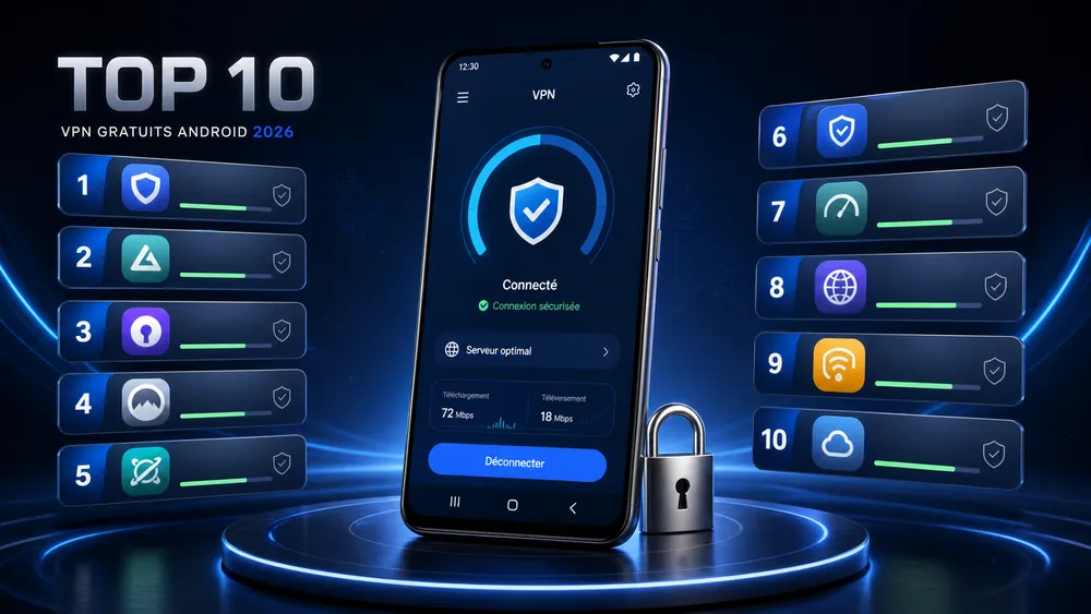 Top 10 des meilleurs VPN gratuits pour Android en 2026