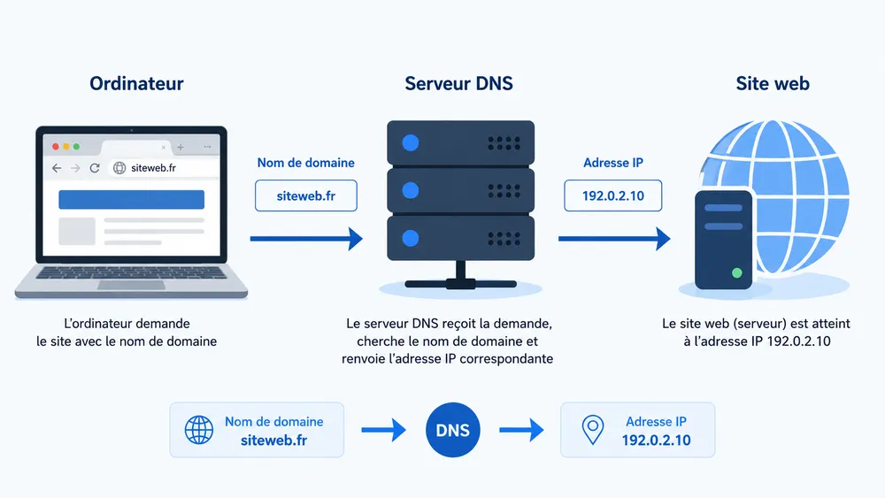 Vérifier les paramètres DNS