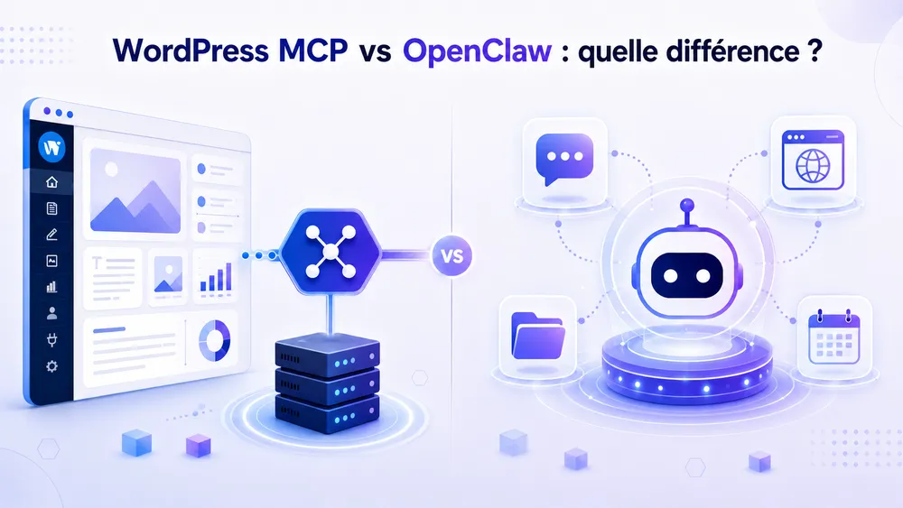 WordPress MCP vs OpenClaw : quelle différence ?