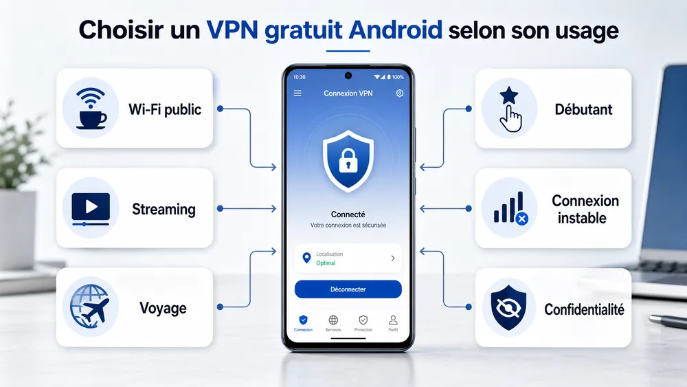 Quel VPN gratuit Android choisir selon votre usage ?