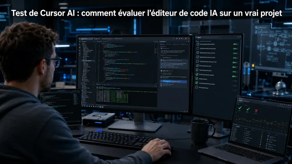 Cursor AI : notre avis complet sur l’éditeur de code IA qui veut remplacer VS Code 5 Test de Cursor AI : comment évaluer l’éditeur de code IA sur un vrai projet