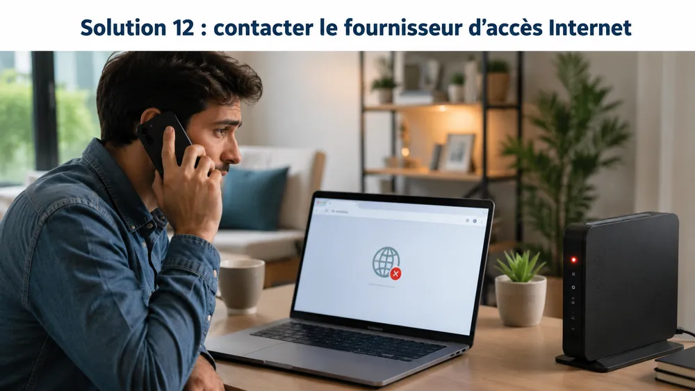 Solution 12 : contacter le fournisseur d’accès Internet