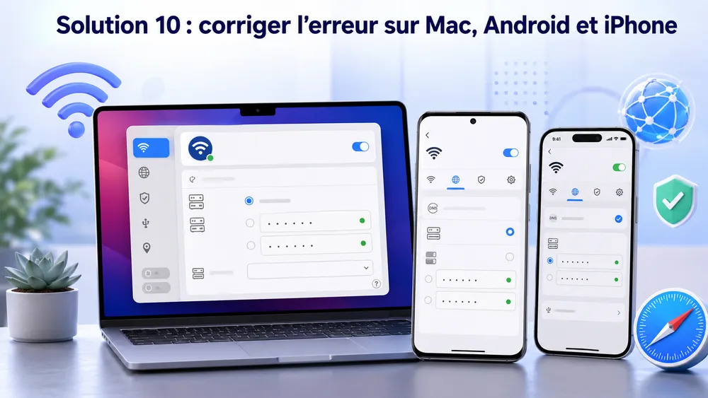 Solution 10 : corriger l’erreur sur Mac, Android et iPhone