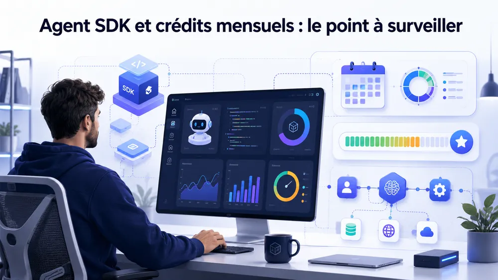 Agent SDK et crédits mensuels : le point à surveiller