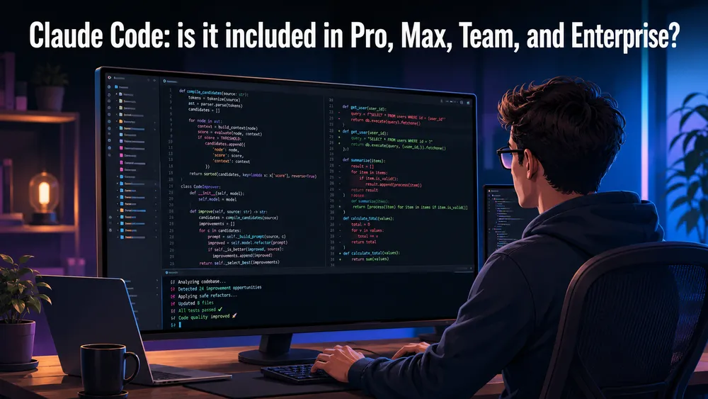 Claude Code : is it included in Pro, Max, Team, and Enterprise?