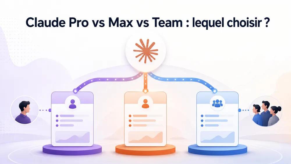 Claude Pro vs Max vs Team : lequel choisir ?