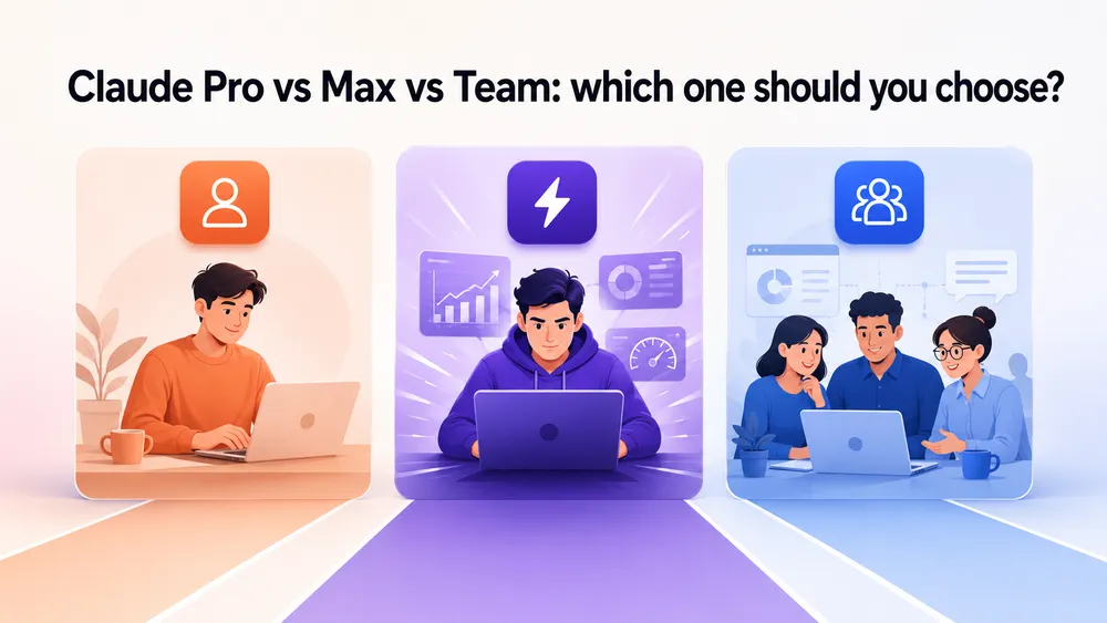 Claude Pro vs Max vs Team : which one should you choose?