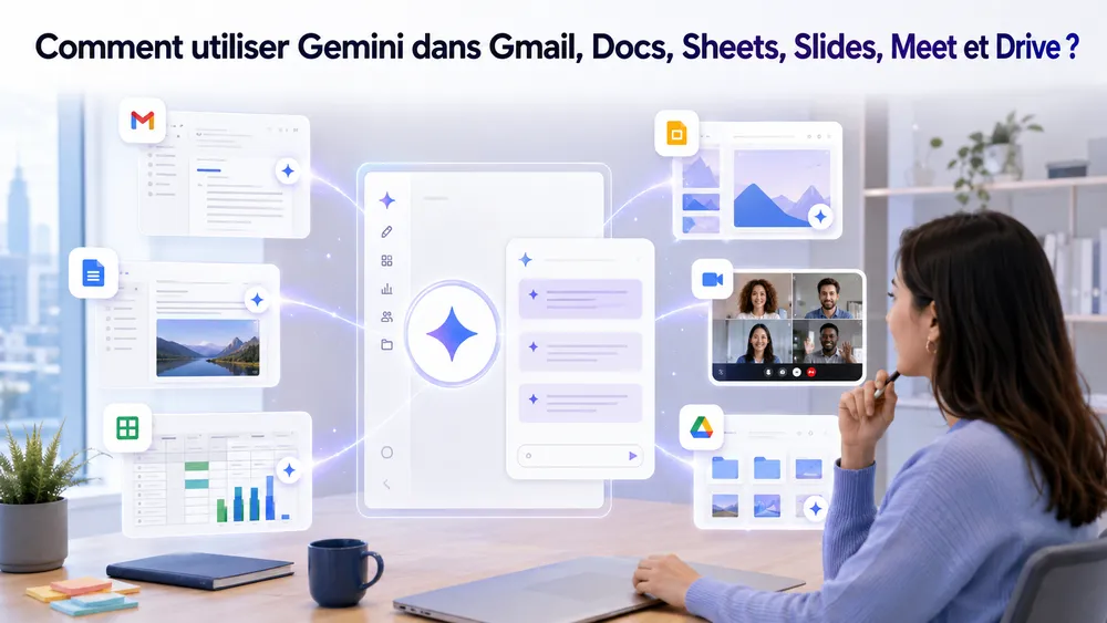 Comment utiliser Gemini dans Gmail, Docs, Sheets, Slides, Meet et Drive ?