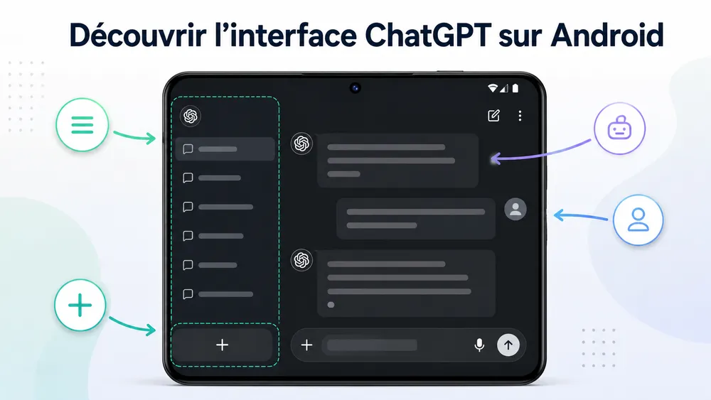 Découverte de l'interface utilisateur de ChatGPT sur Android