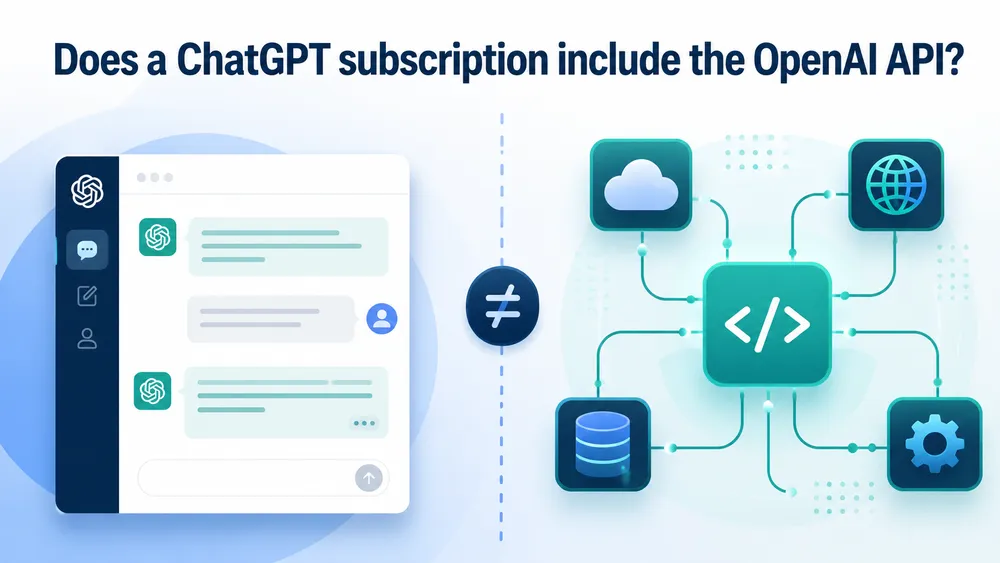 Does a ChatGPT subscription include the OpenAI API ?