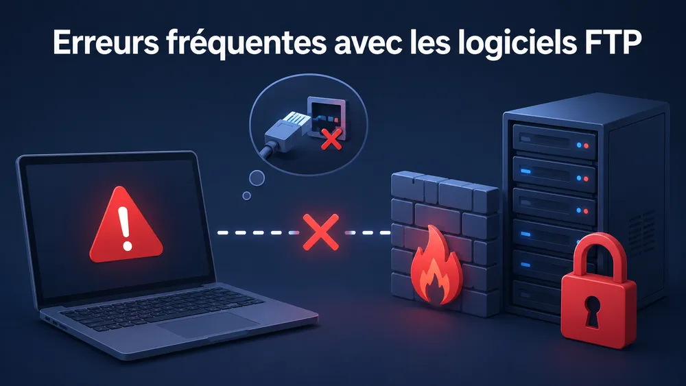 Erreurs fréquentes avec les logiciels FTP