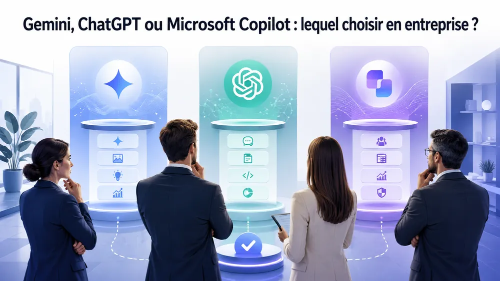 Gemini, ChatGPT ou Microsoft Copilot : lequel choisir en entreprise ?