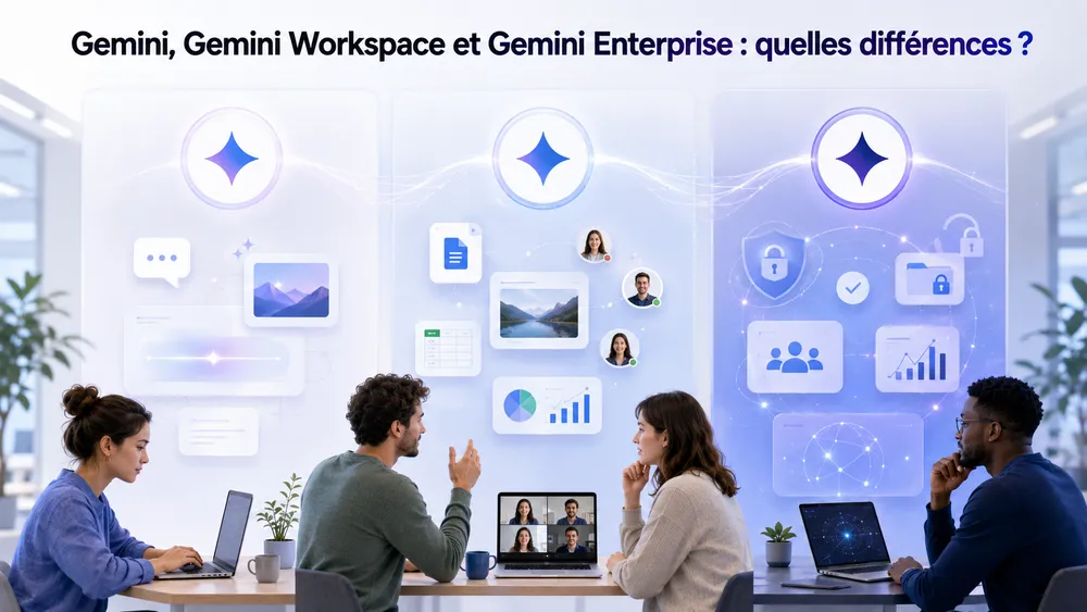 Gemini, Gemini Workspace et Gemini Enterprise : quelles différences ?