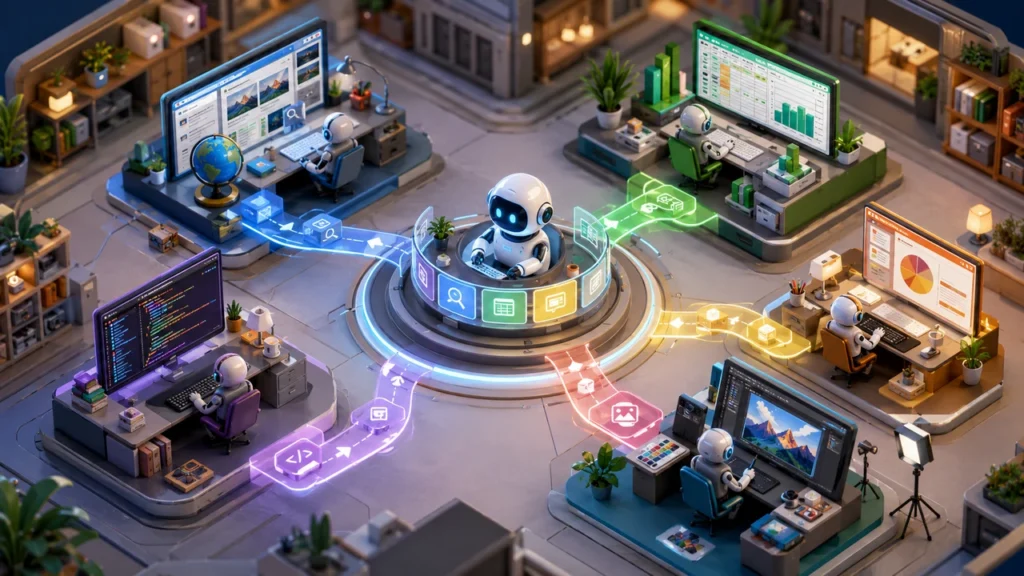 HIX AI Agent Workspace : automatisation, recherche et création