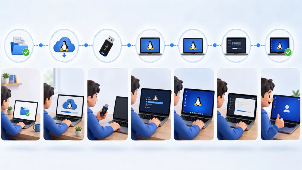 Guide to install Linux in your computer