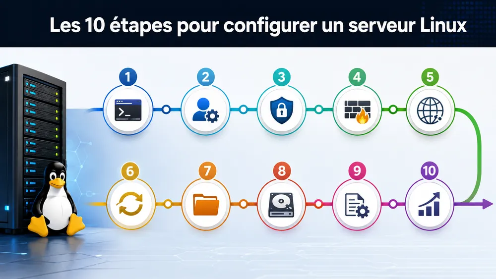 Les 10 étapes pour configurer un serveur Linux