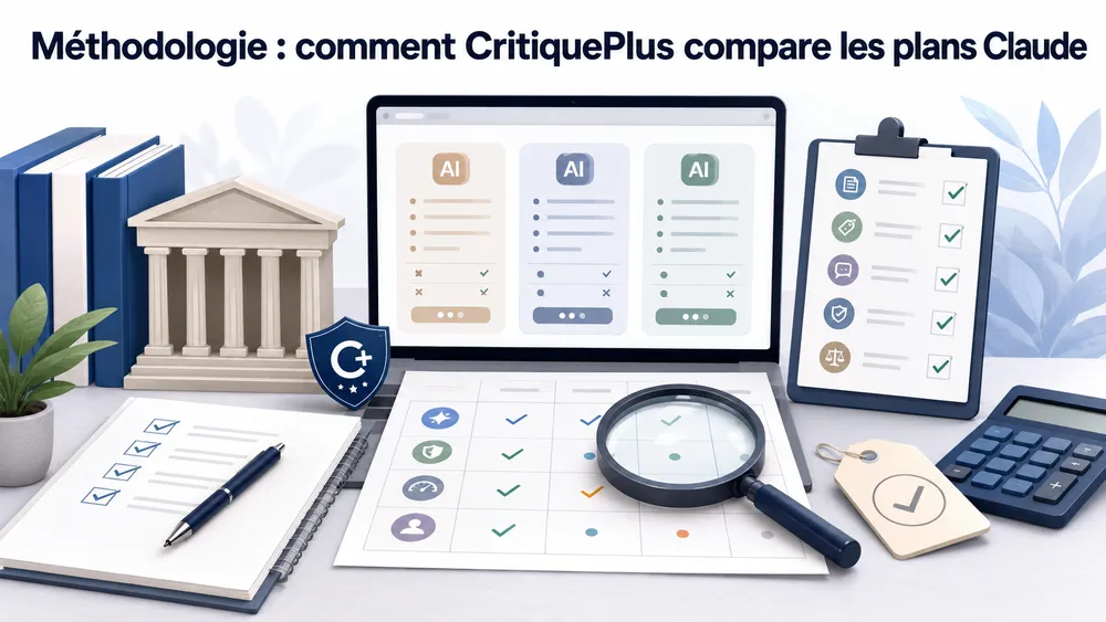 Méthodologie : comment CritiquePlus compare les plans Claude