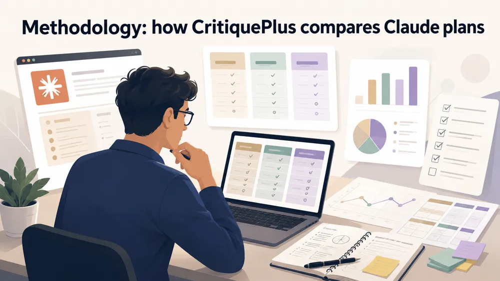 Methodology : how CritiquePlus compares Claude plans