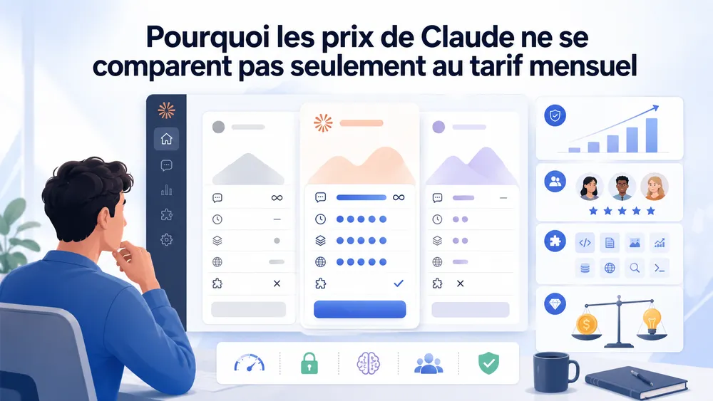 Pourquoi les prix de Claude ne se comparent pas seulement au tarif mensuel