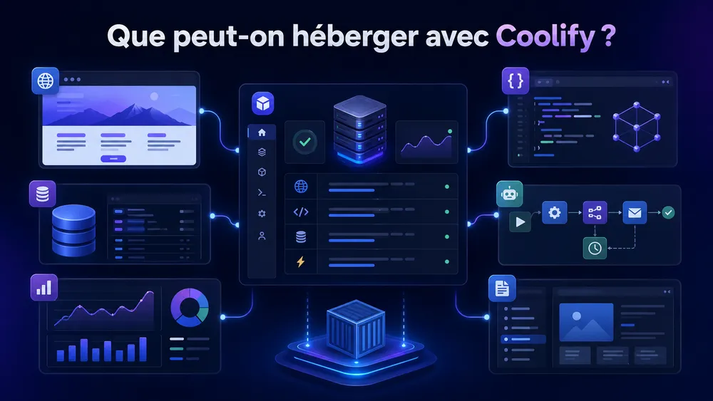 Coolify : avis, prix, installation VPS et alternatives en 2026 35 Que peut-on héberger avec Coolify ?