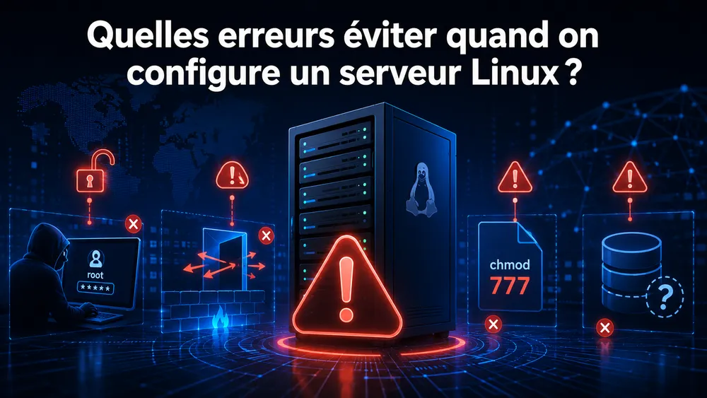 Quelles erreurs éviter quand on configure un serveur Linux ?