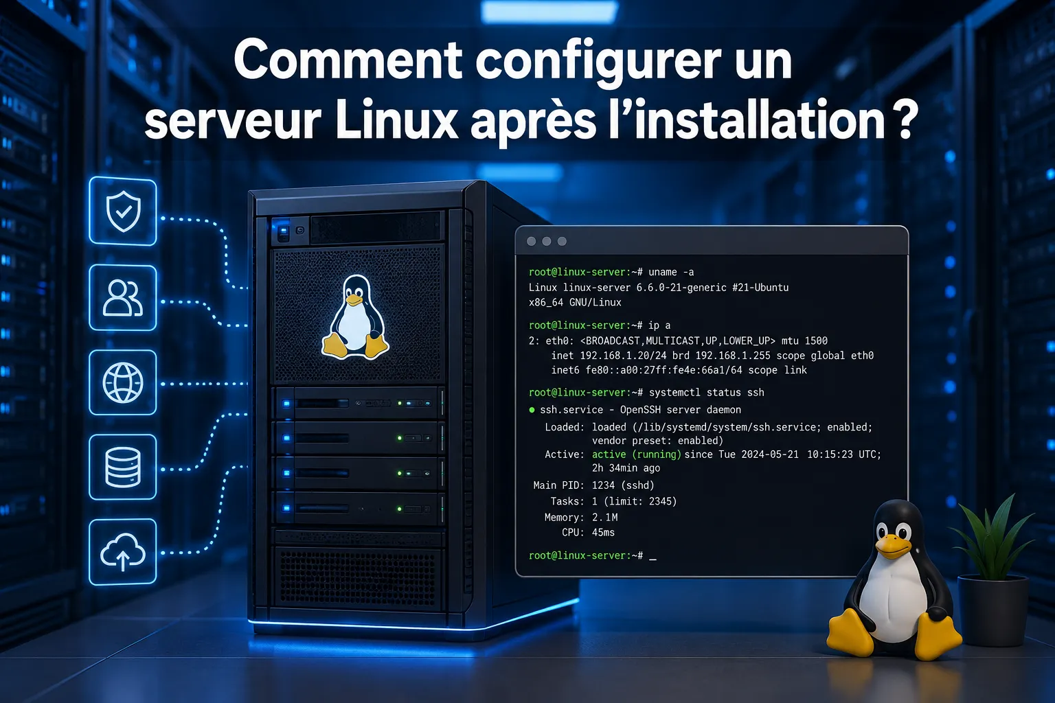 Comment configurer un serveur Linux après l’installation ?