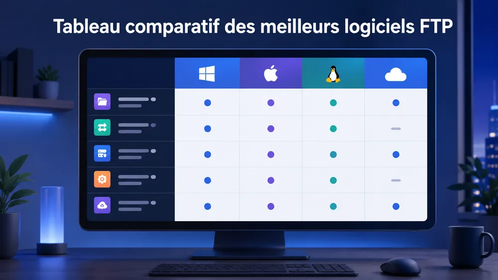 Tableau comparatif des meilleurs logiciels FTP