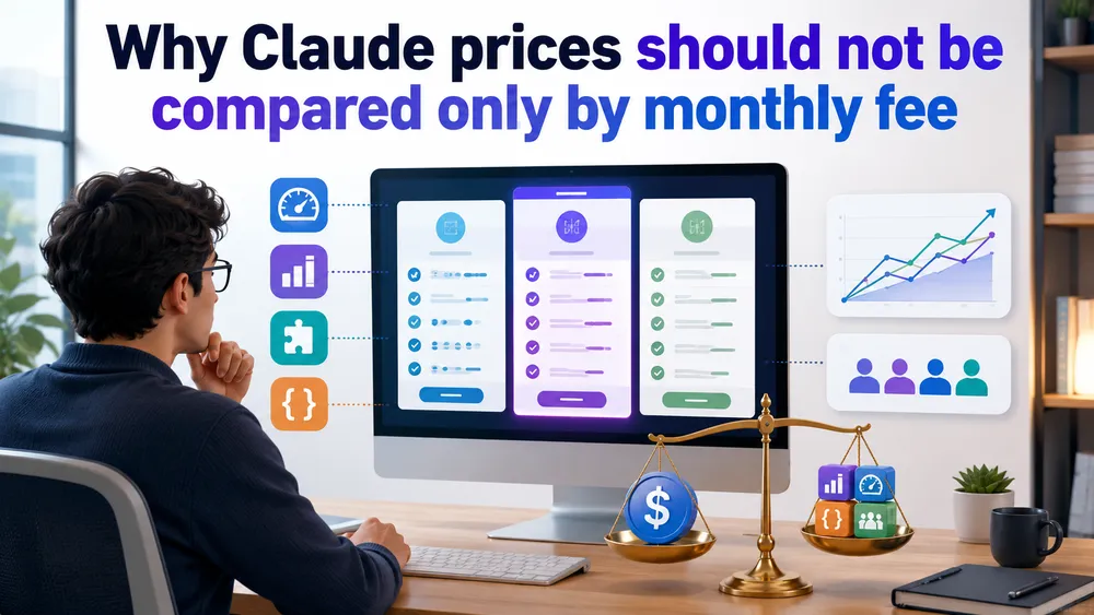 Why Claude prices should not be compared only by monthly fee