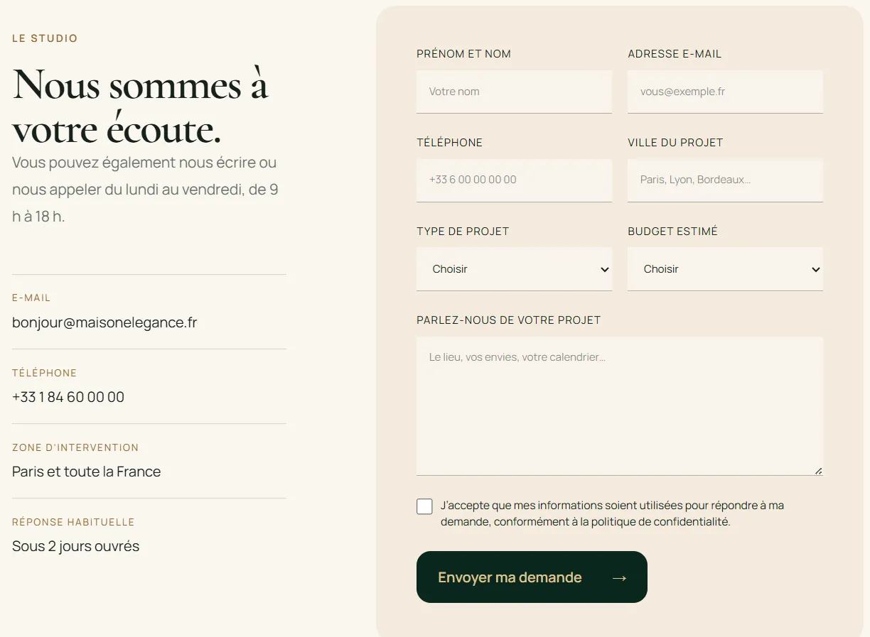 Comment utiliser ChatGPT Sites pour créer, prévisualiser, publier un site web sans configurer séparément un hébergement ? 24 Tester le formulaire de contact du site