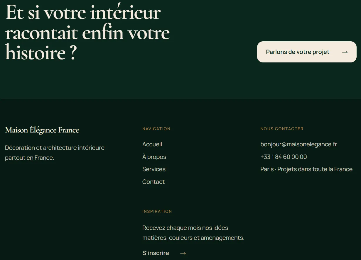 Comment utiliser ChatGPT Sites pour créer, prévisualiser, publier un site web sans configurer séparément un hébergement ? 25 Pied de pages