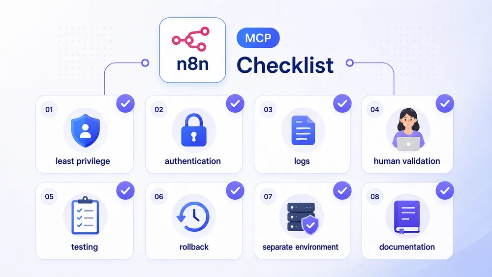 n8n, MCP, and AI Agents: How to Automate an Infrastructure with Human Oversight 8 Production-Ready Checklist for n8n MCP