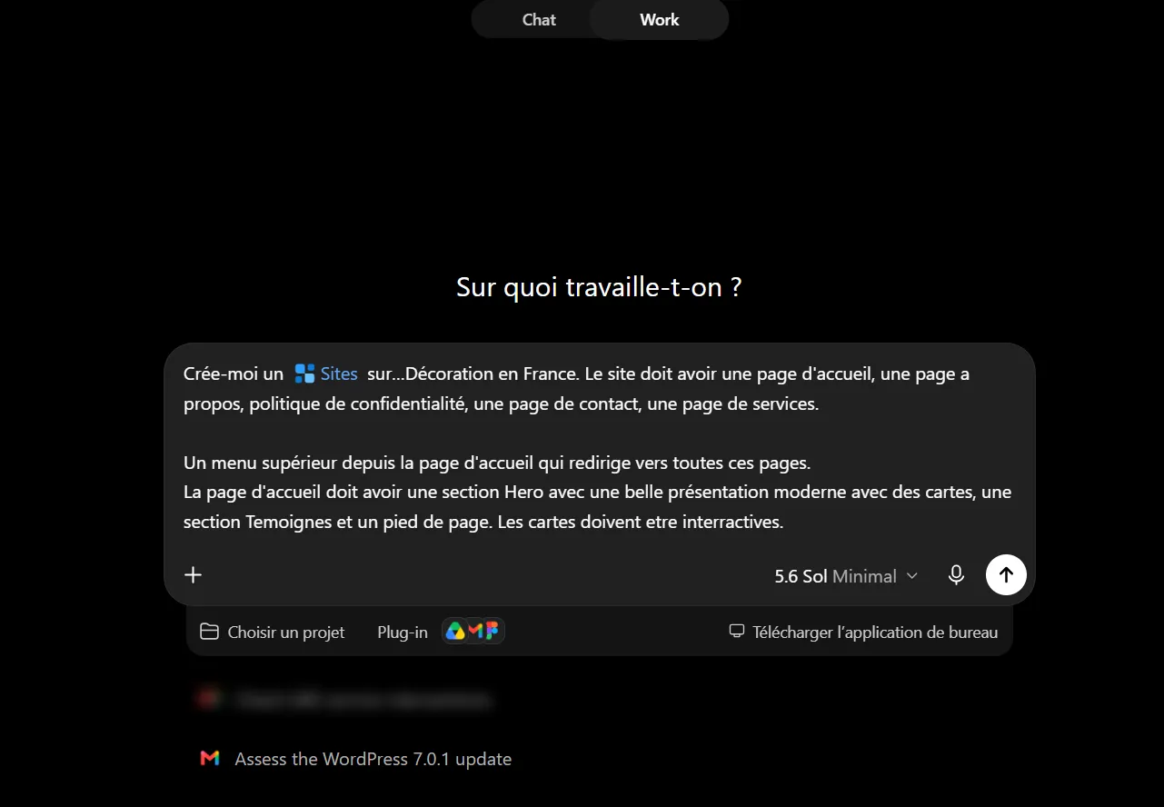 Comment utiliser ChatGPT Sites pour créer, prévisualiser, publier un site web sans configurer séparément un hébergement ? 6 Prompt détaillé pour créer un site de décoration avec ChatGPT Sites