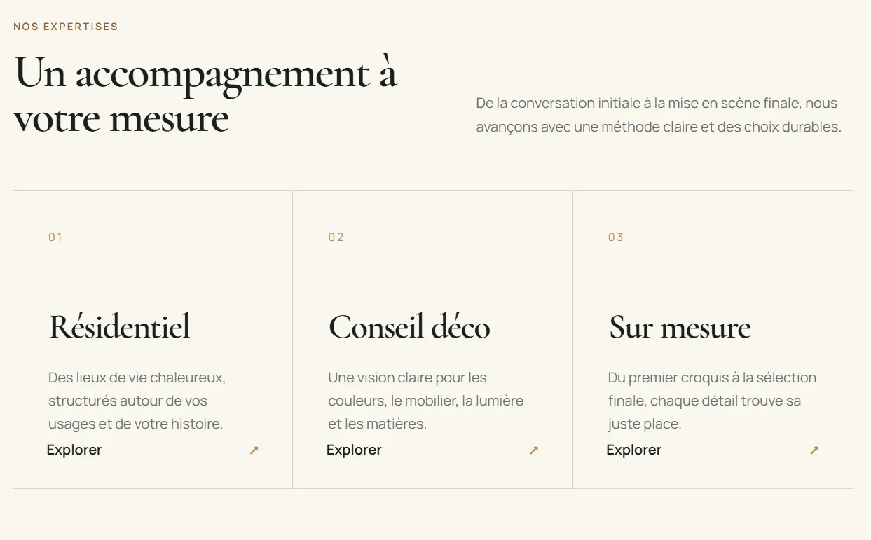 Comment utiliser ChatGPT Sites pour créer, prévisualiser, publier un site web sans configurer séparément un hébergement ? 23 Section secondaire du site