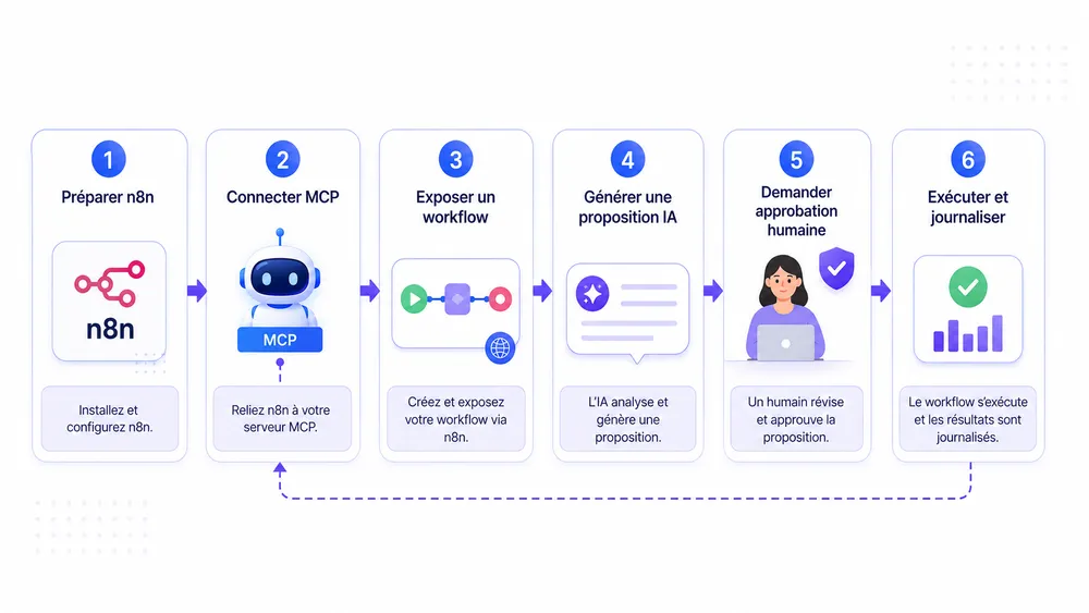 n8n, MCP et agents IA : comment automatiser une infrastructure avec contrôle humain 7 Tutoriel : créer une automatisation n8n MCP avec approbation humaine