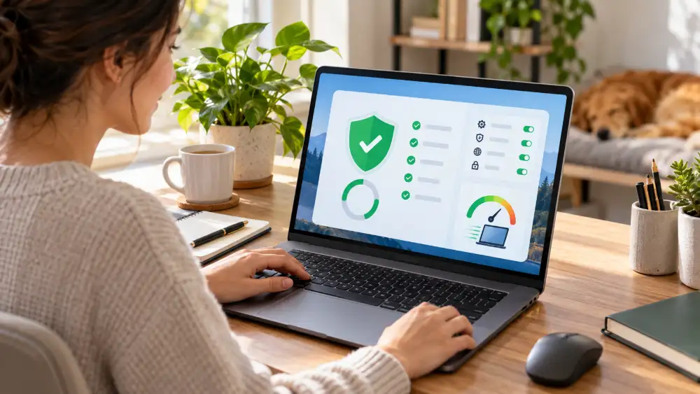 Capture d'écran des réglages d'analyse programmée et de la protection en temps réel