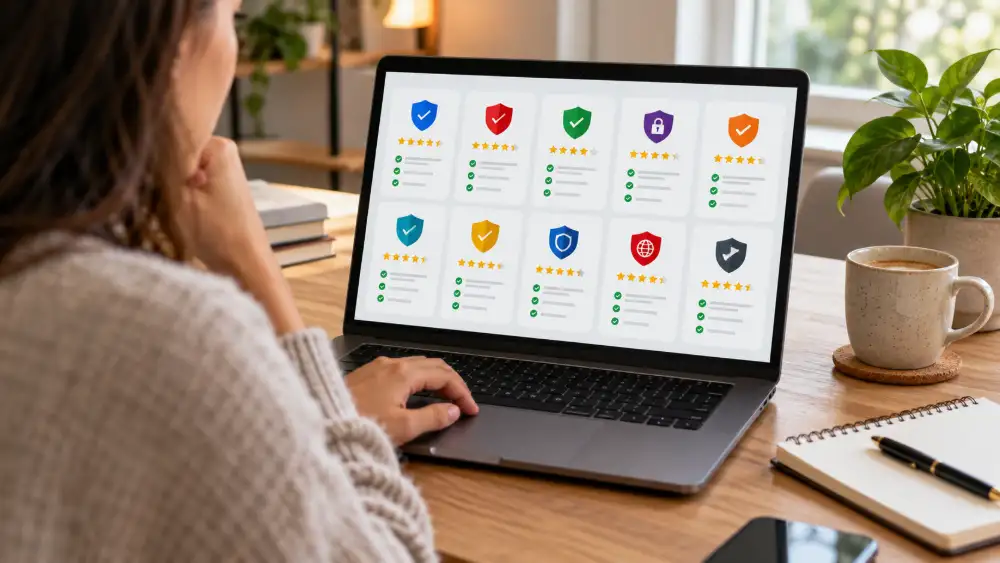  Dix vignettes d'antivirus gratuits comparés un par un dans le cadre du test 2026
