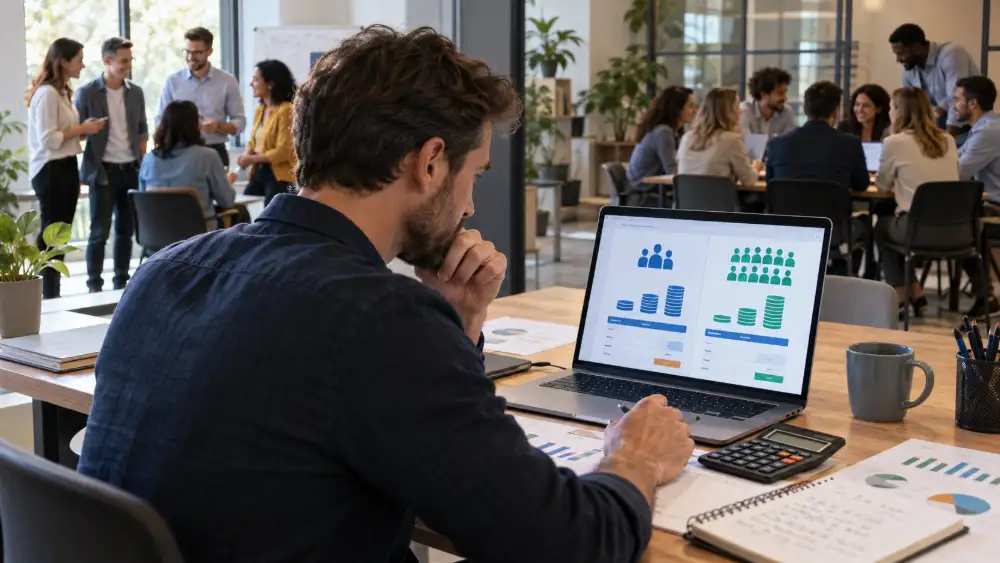 Meilleur CRM pour PME 2026 : comparatif, prix et simulations à 5 et 15 utilisateurs 3 Simulation du coût annuel d'un CRM pour 5 et 15 utilisateurs selon le palier d'entrée